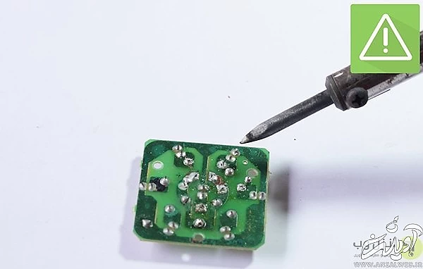 نحوه لحیم کردن اجزا مختلف